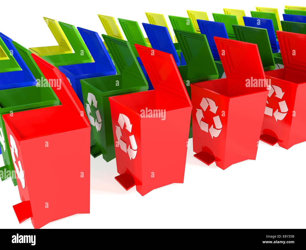 Red trash bins plastic hires stock photography and images Alamy