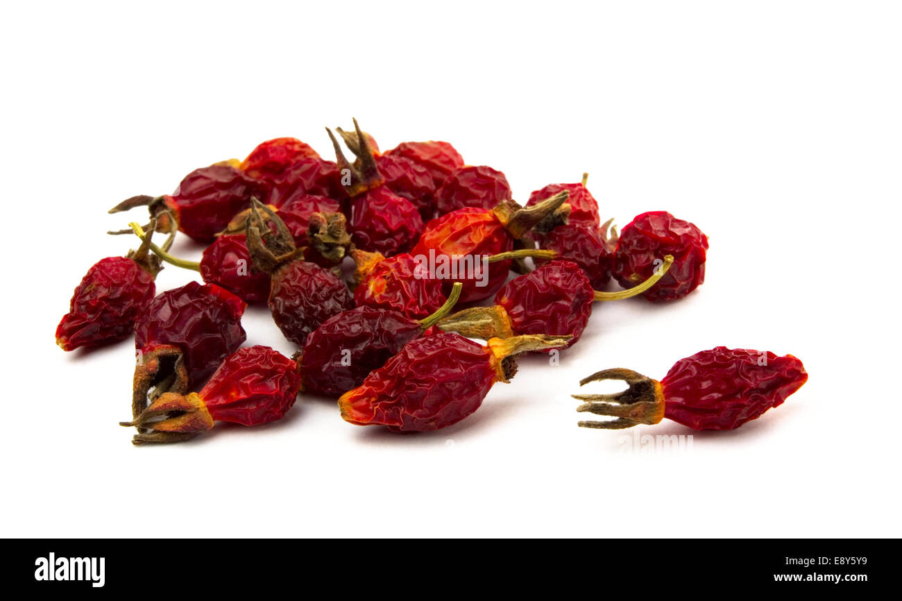 Dried rose hips Stock Photo