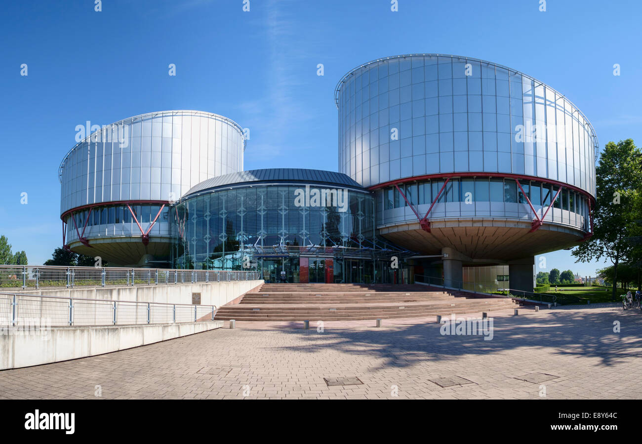 European Court of Human Rights building in Strasbourg, France, Europe Stock Photo