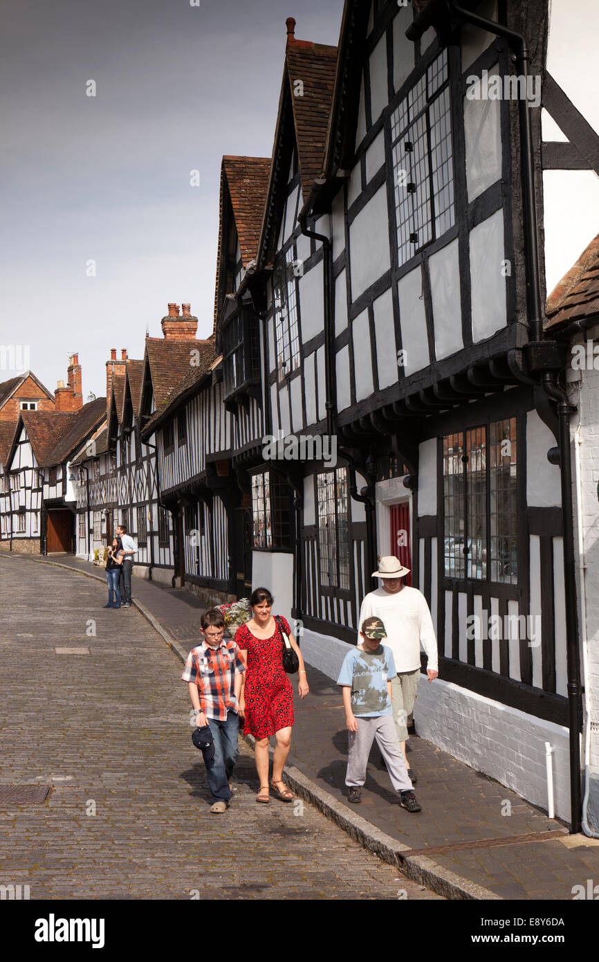 Architecture in mill street warwick town warwickshire england uk