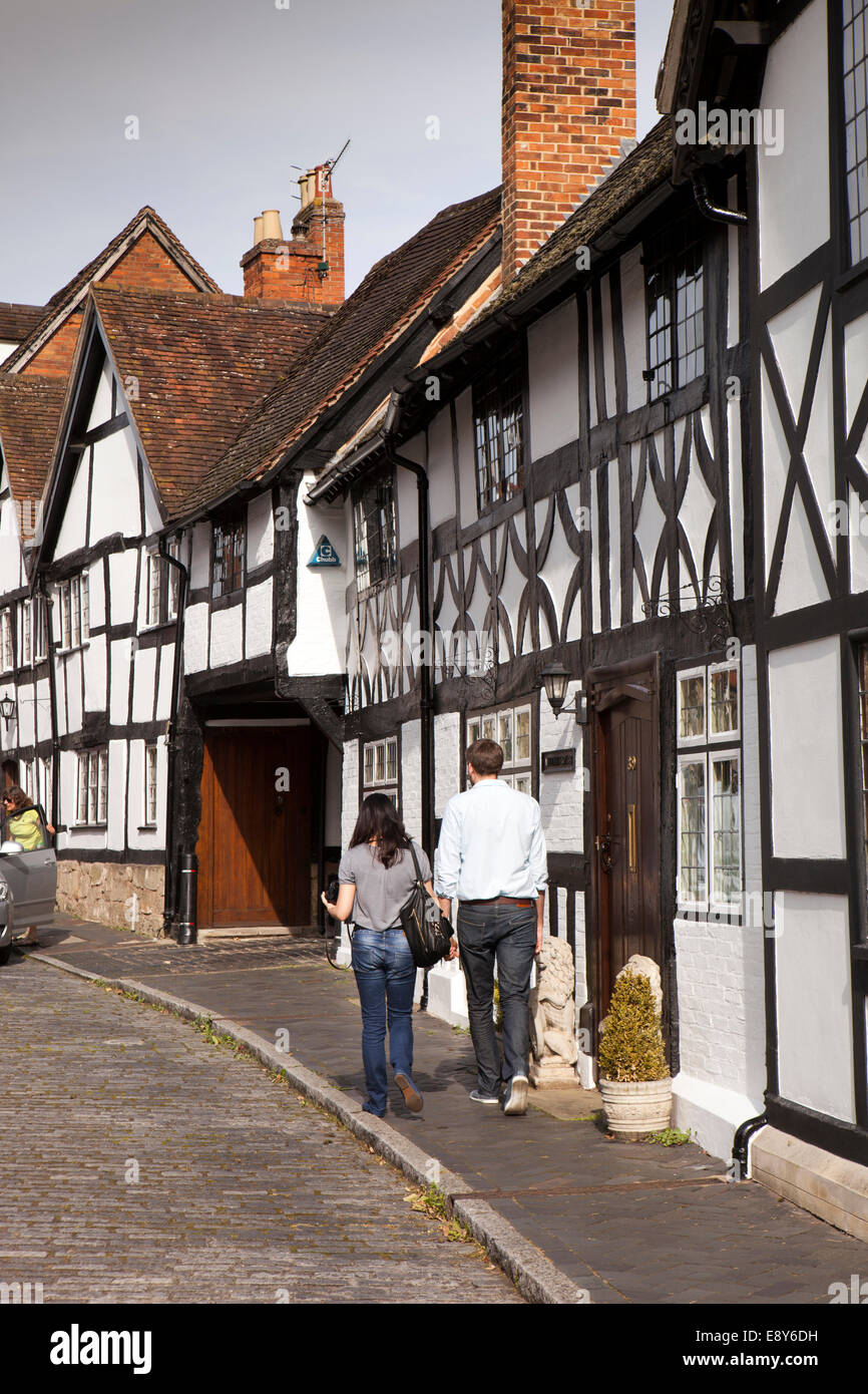Architecture in mill street warwick town warwickshire england uk