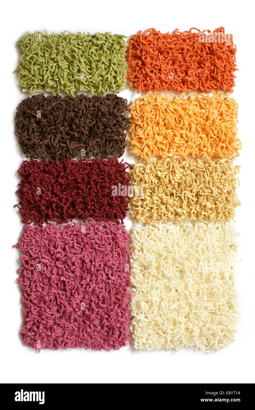 Samples of collection carpet Stock Photo Alamy