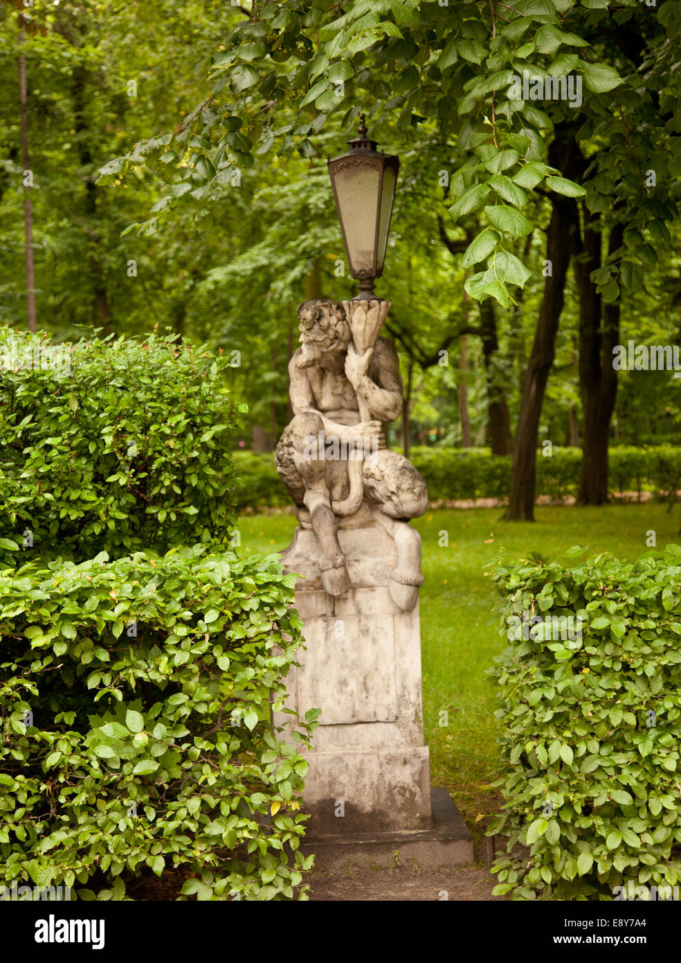 Ornate lampstand Stock Photo