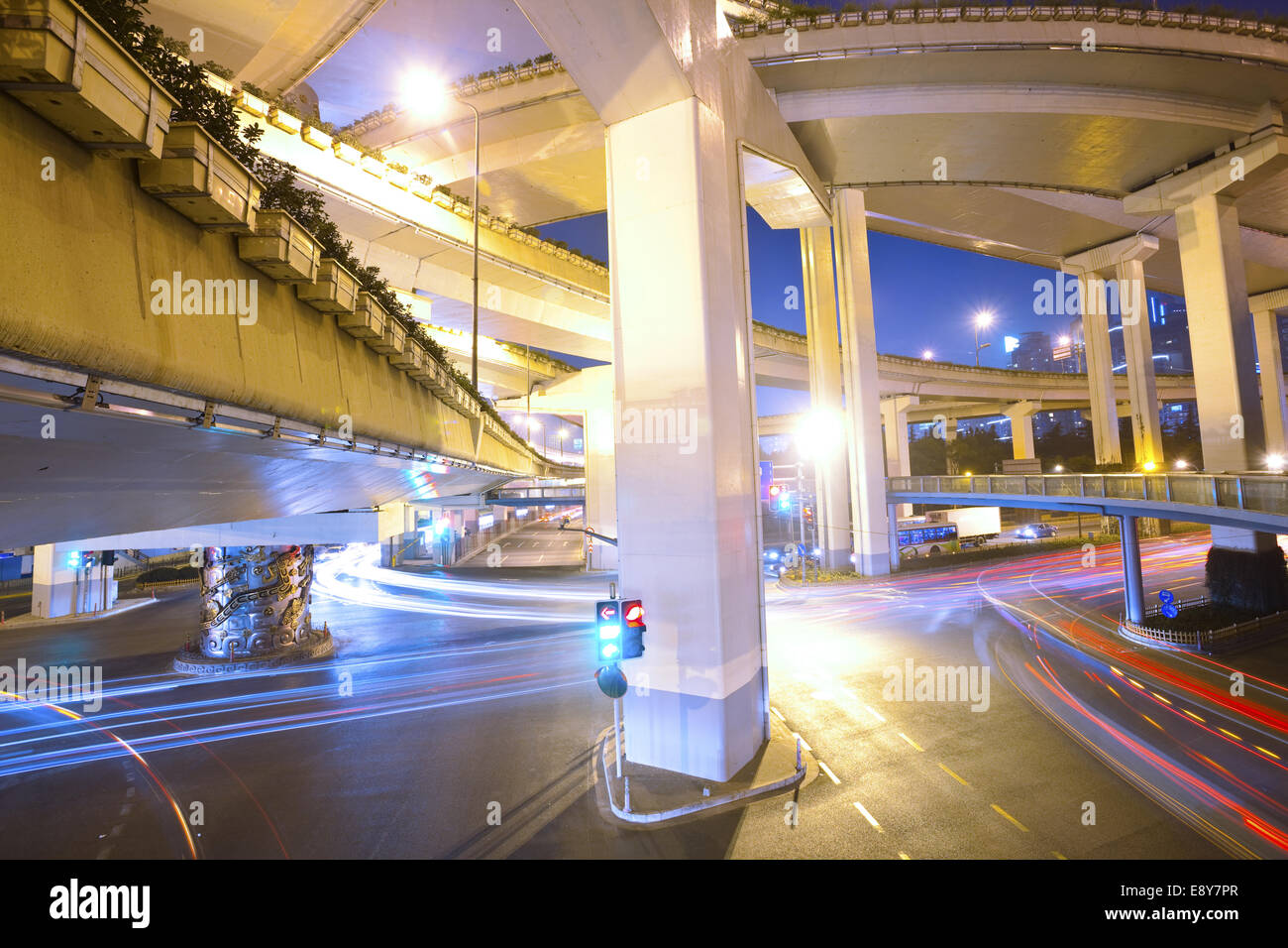 Megacity Highway Stock Photo