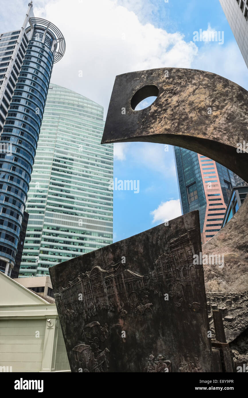 Downtown Central financial district, Singapore, Asia Stock Photo