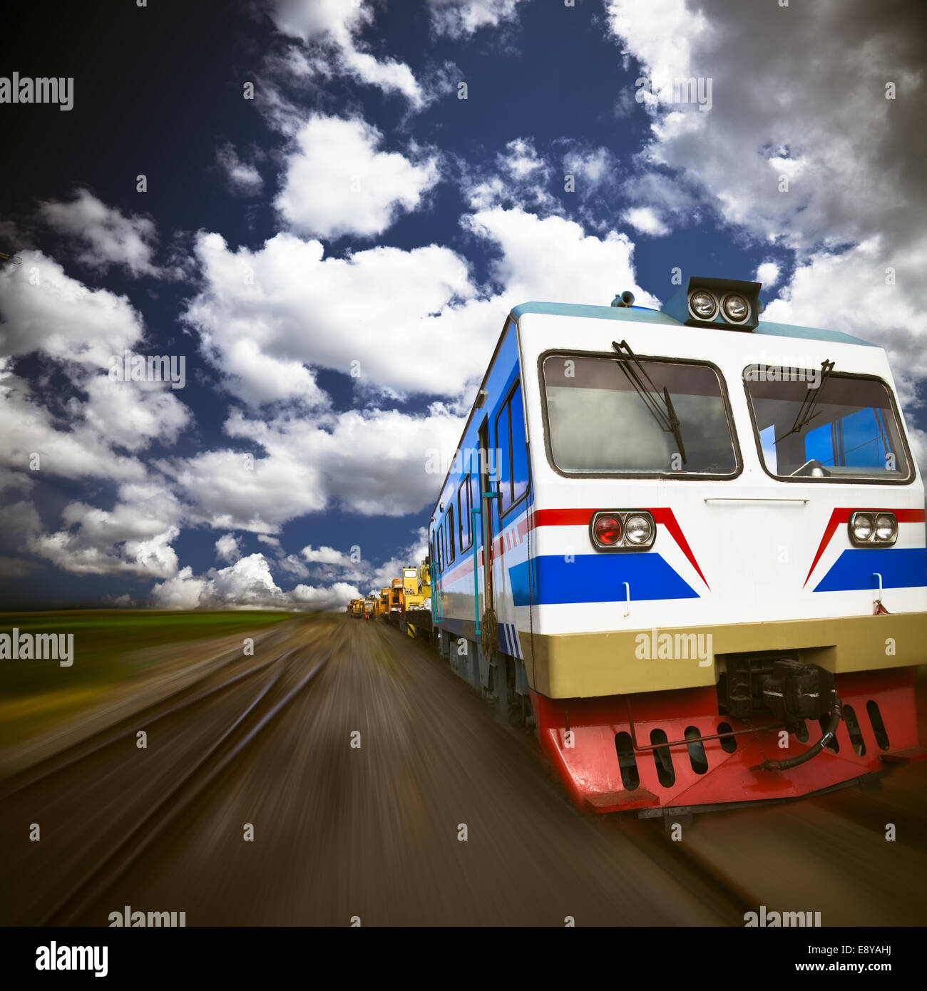 train motion blur Stock Photo