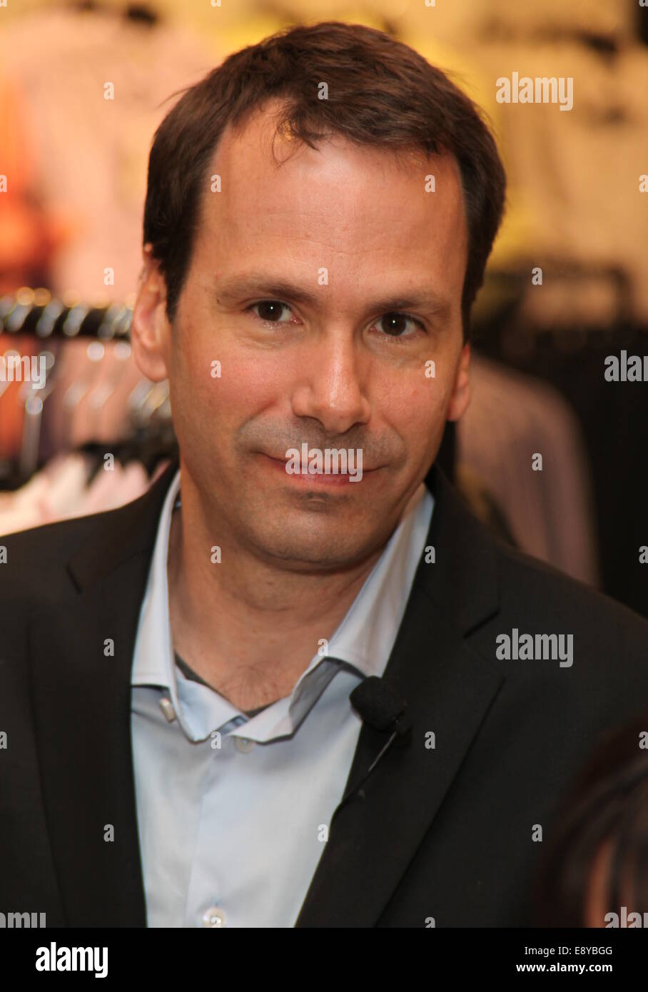 Designer Kenneth Cole and Editor-in-Chief Bill Phillips of Men's Health magazine kick off the nationwide search for The Ultimate Guy at Macy's Herald Square  Featuring: Bill Phillips,Editer in Chief of Men's Health Where: New York, United States When: 12 Apr 2014 Stock Photo