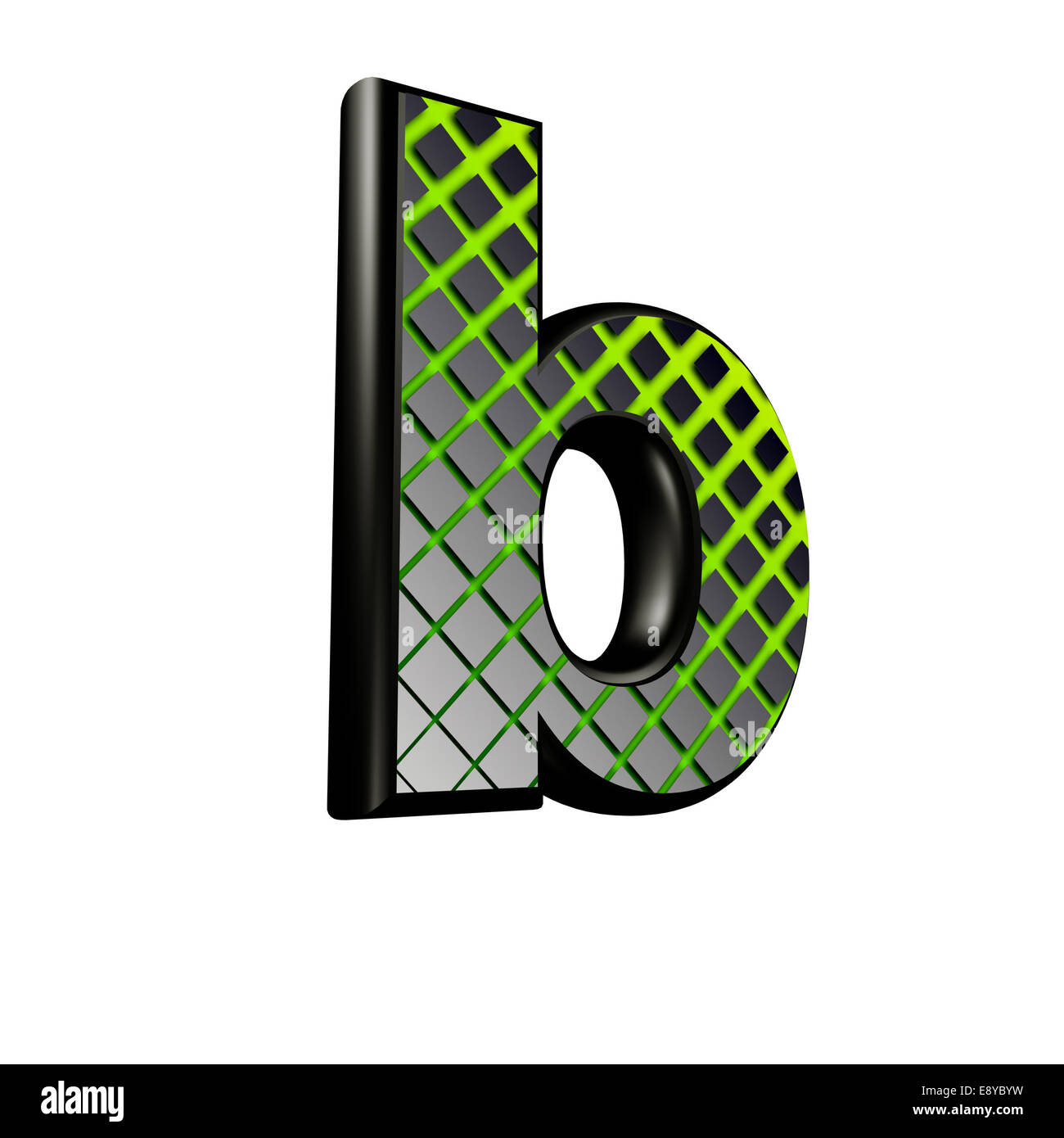 https://c8.alamy.com/comp/E8YBYW/3d-letter-with-green-futuristic-texture-b-E8YBYW.jpg