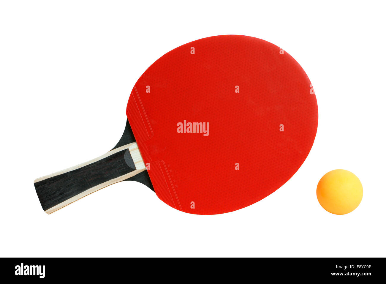 Table tennis racket and ball Stock Photo Alamy
