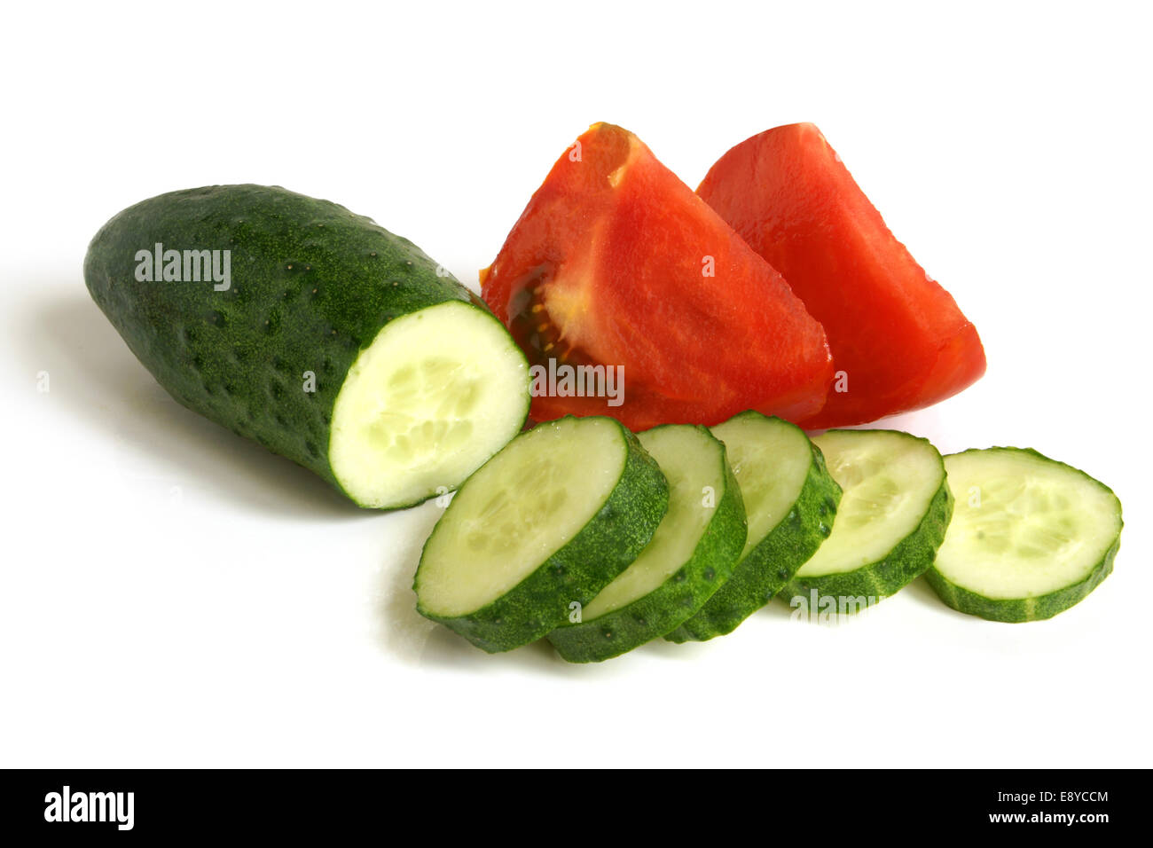 Tomato and cucumber Stock Photo - Alamy