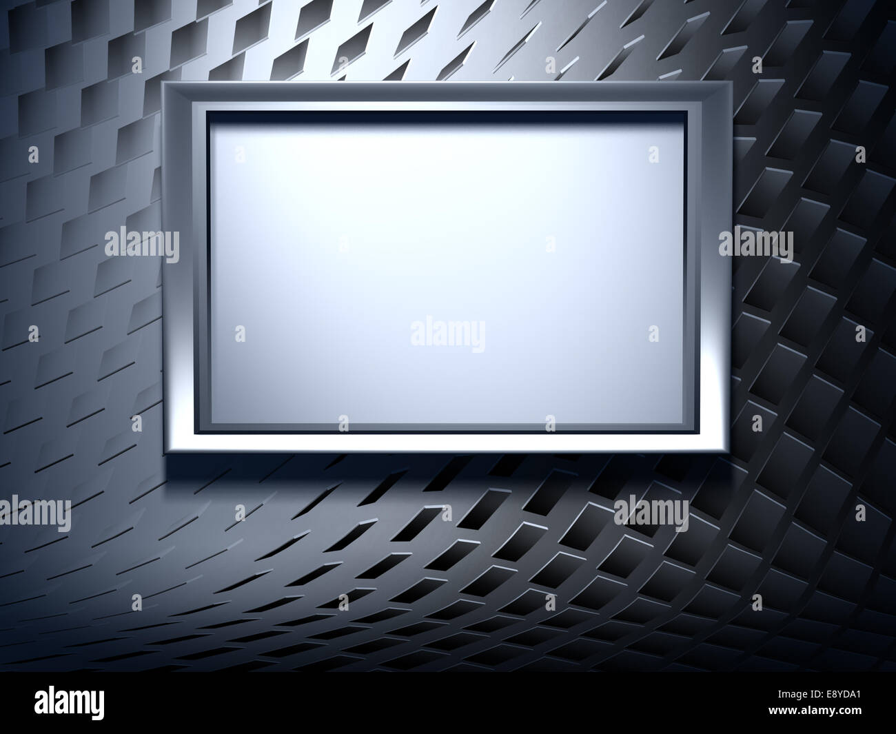 blank metal frame on abstract background Stock Photo - Alamy