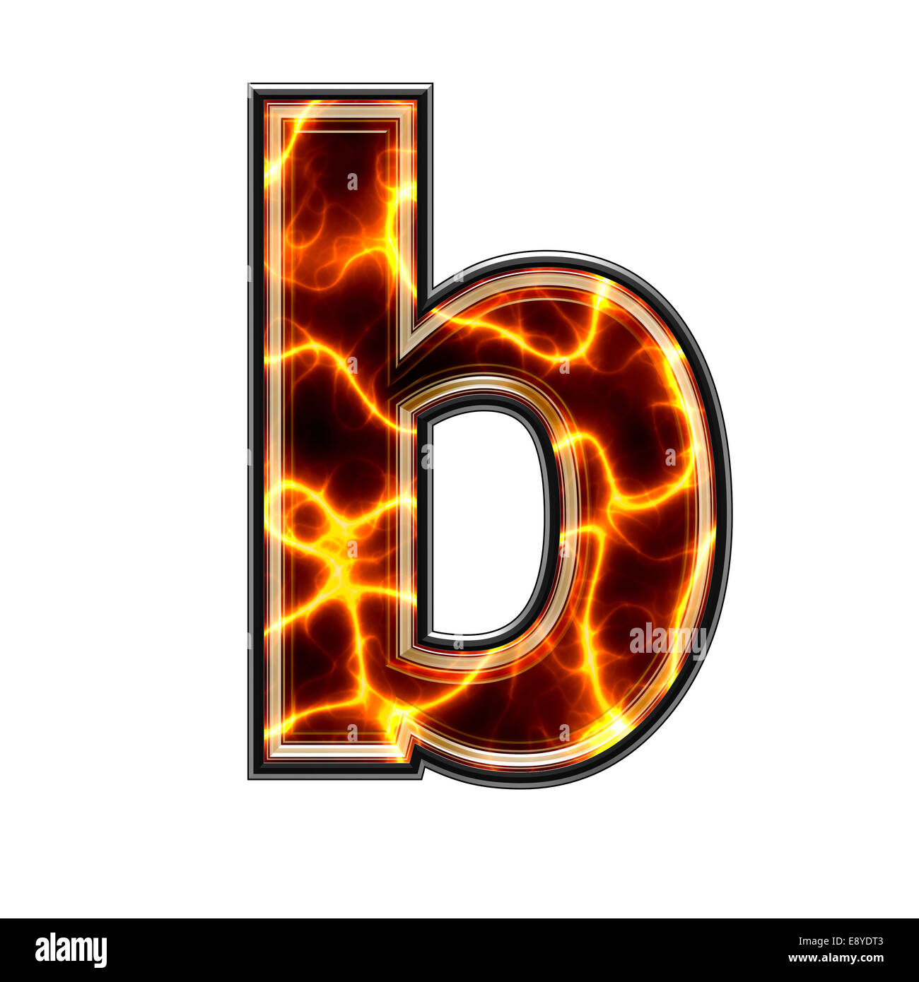 3d Electric Letter - B Stock Photo - Alamy