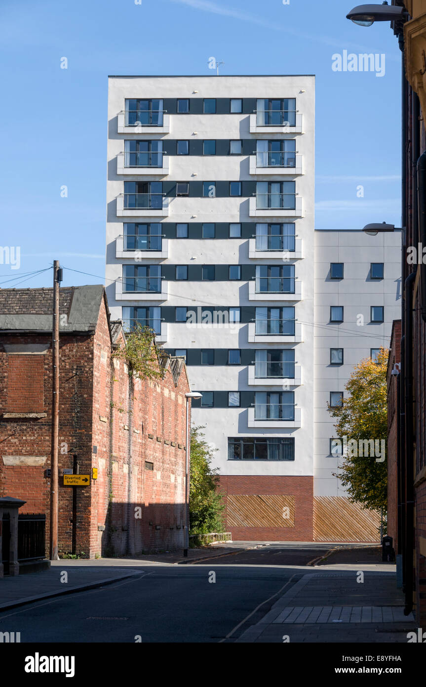 NQ4 apartment block, Ancoats, Manchester, England, UK Stock Photo