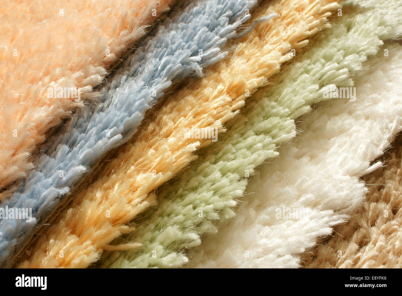 Samples of collection carpet Stock Photo