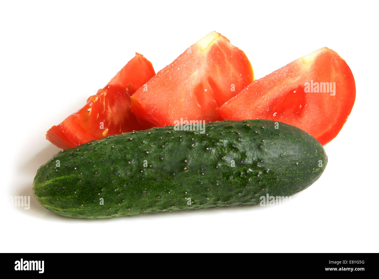 Tomato and cucumber Stock Photo - Alamy