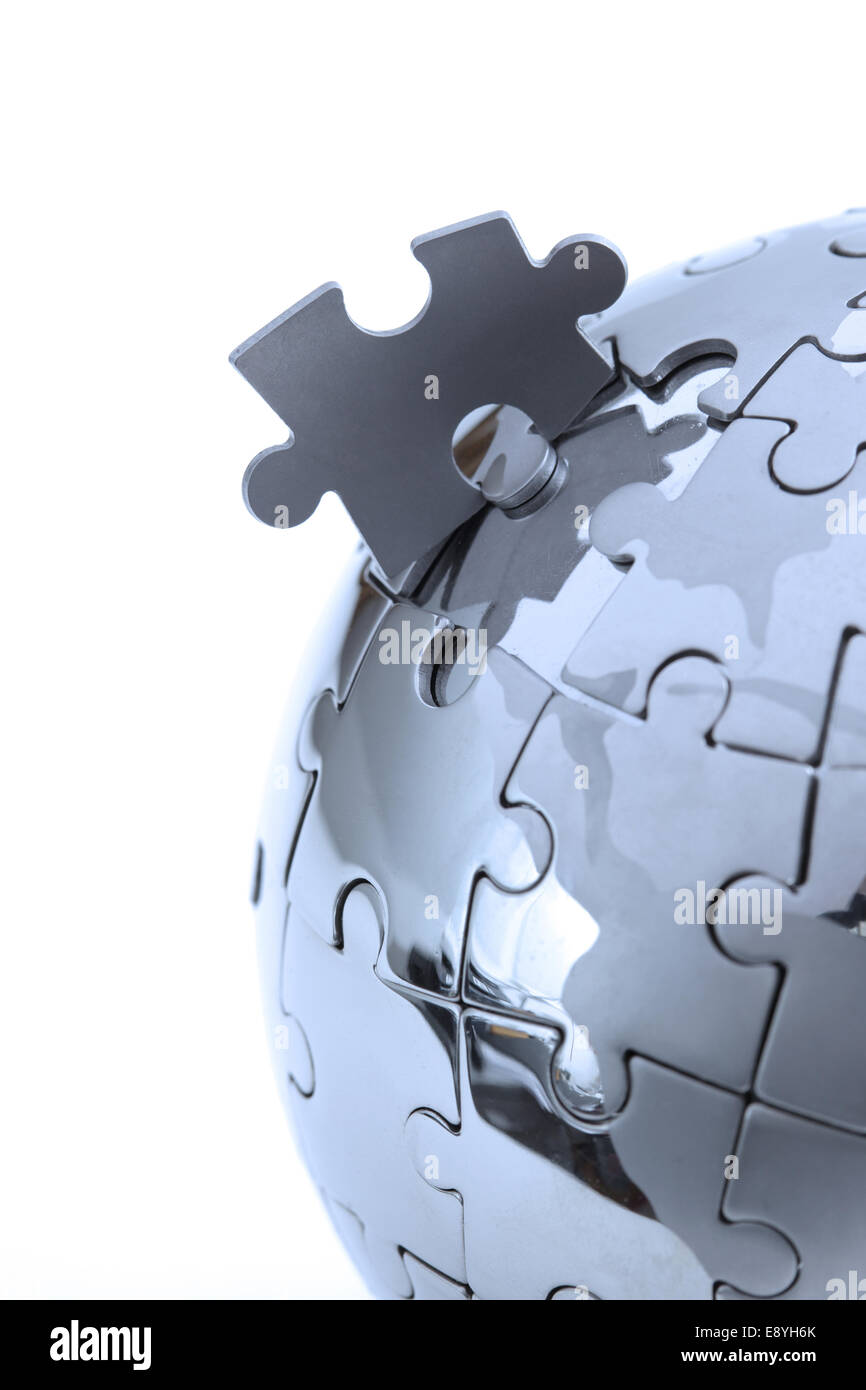 Globe jigsaw puzzle 3d background hi-res stock photography and images -  Page 2 - Alamy