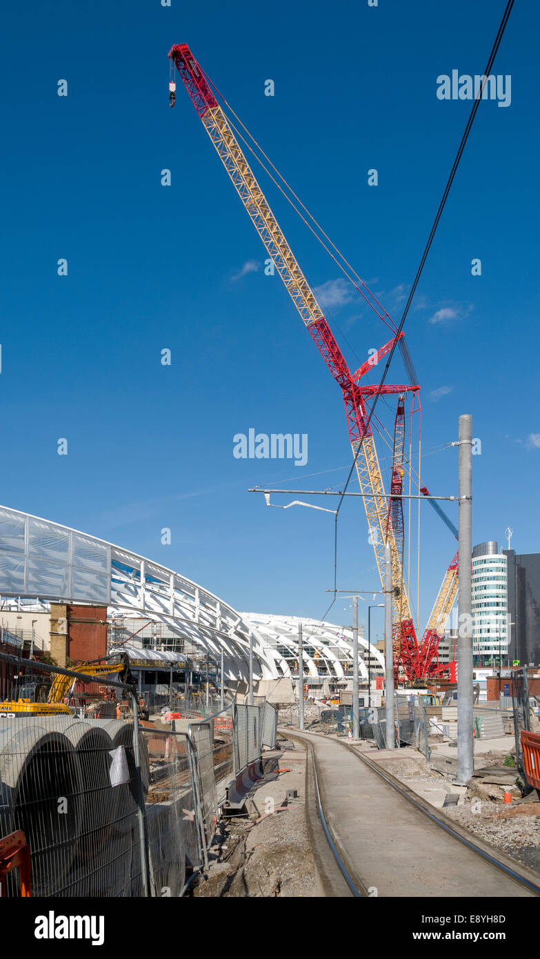 Liebherr LR 1750 crane being used for the new roof being constructed at ...