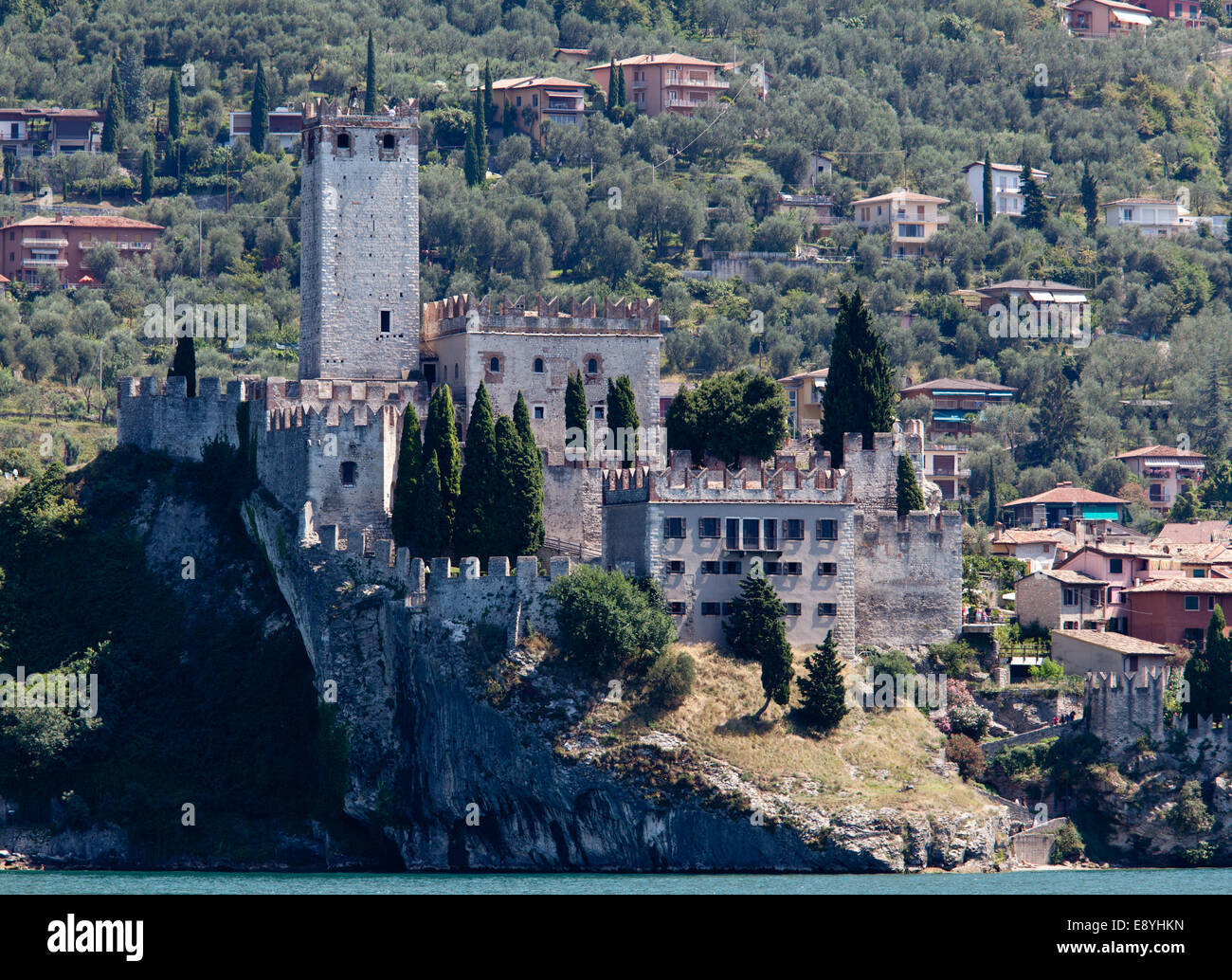 Malcesine castle Stock Photo Alamy