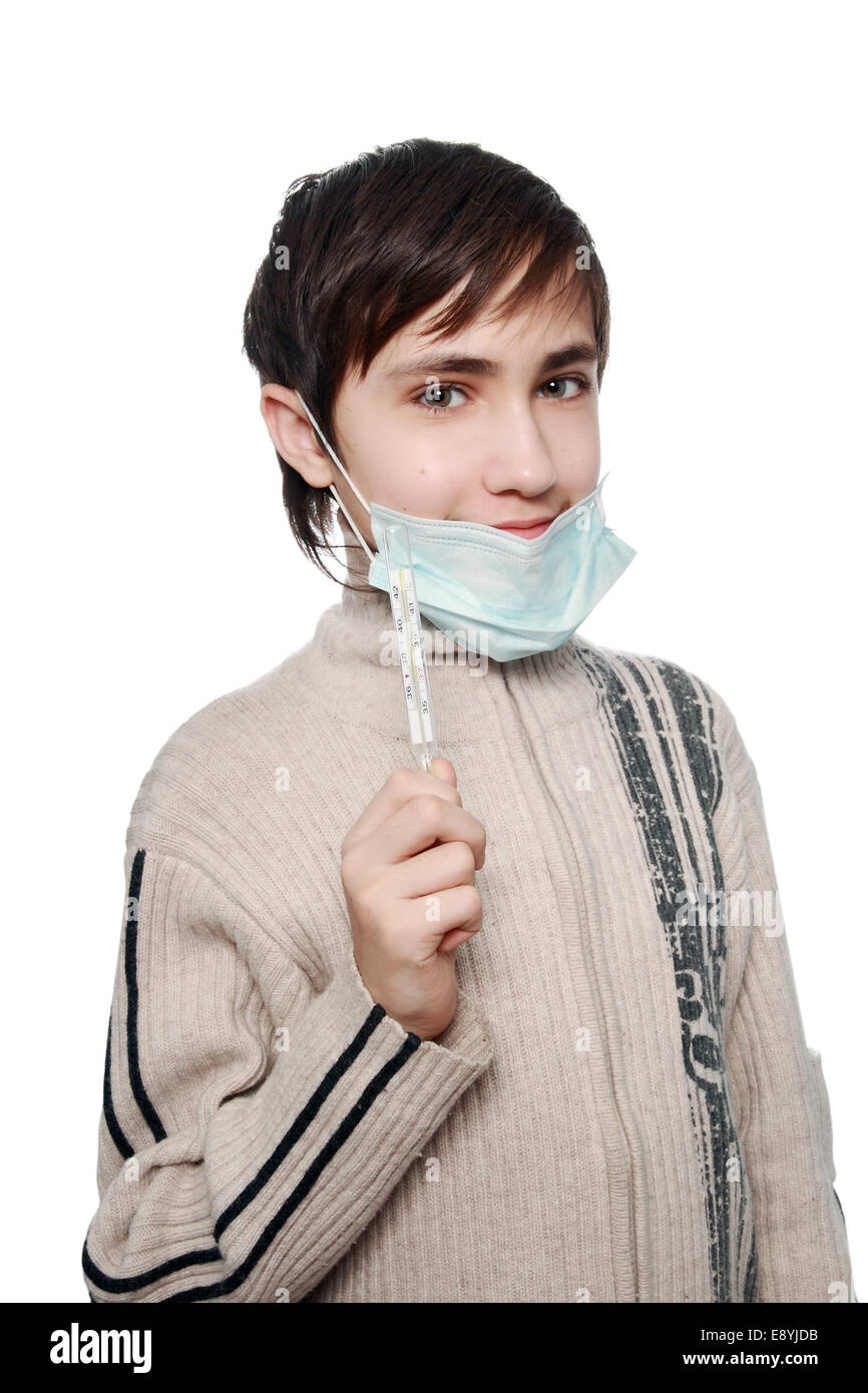 The teenager is happy with the recover Stock Photo