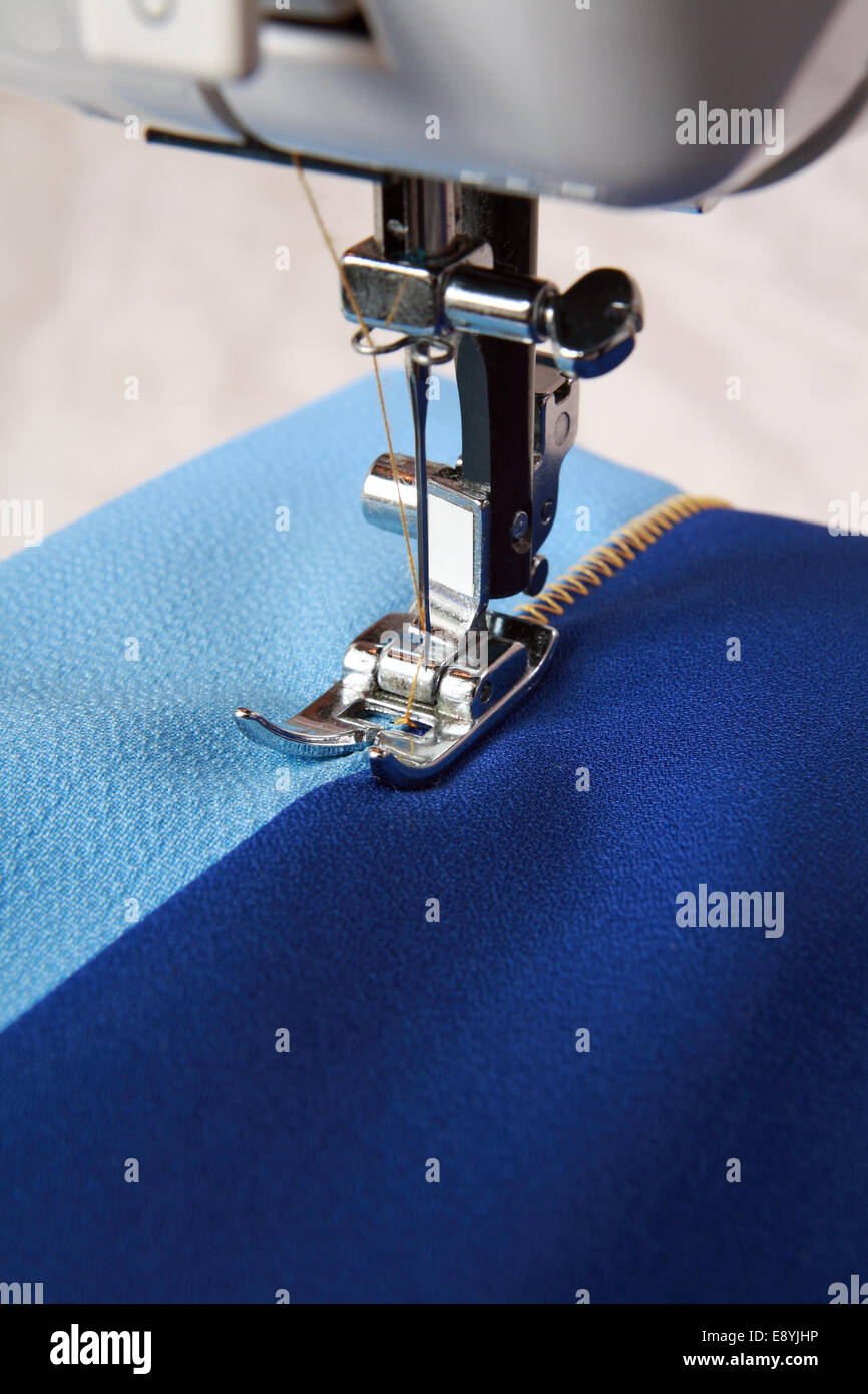 Sewing fabrics for sewing machine Stock Photo Alamy