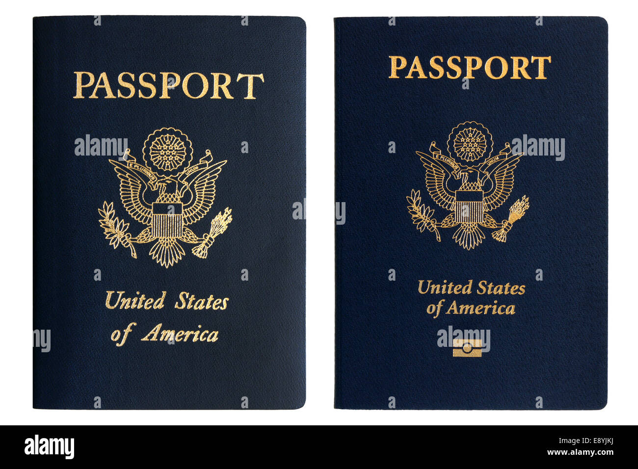 Old and new American passports Stock Photo Alamy
