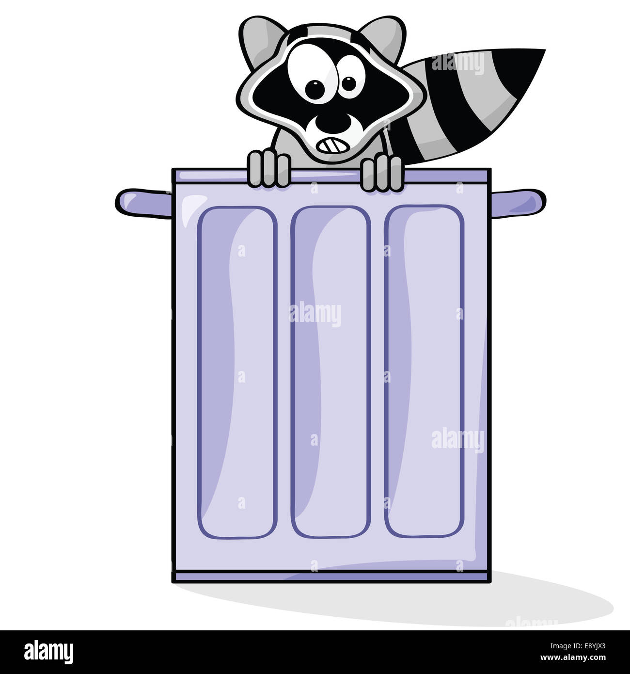Cartoon raccoon Stock Photo