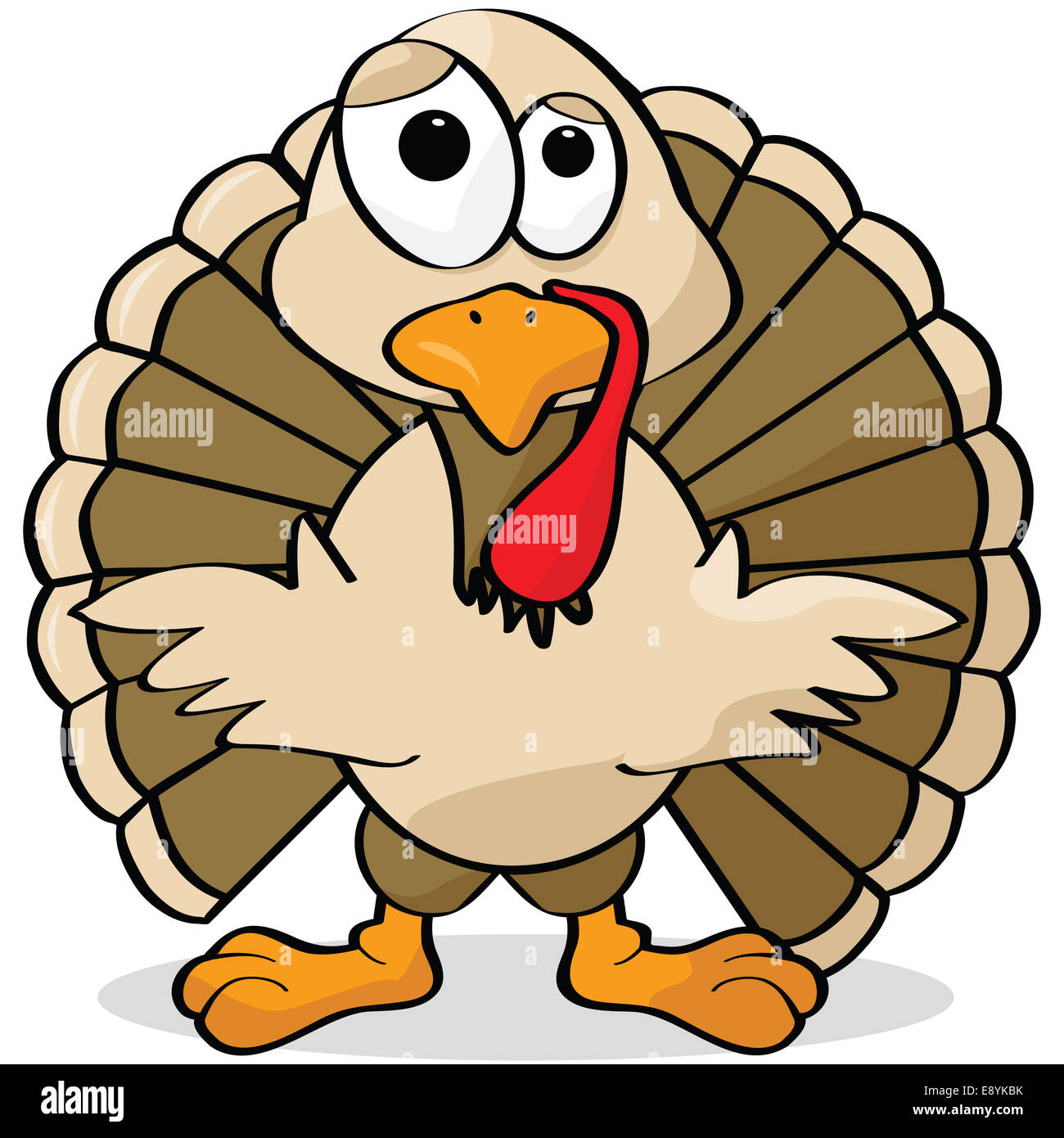 Cartoon turkey Stock Photo