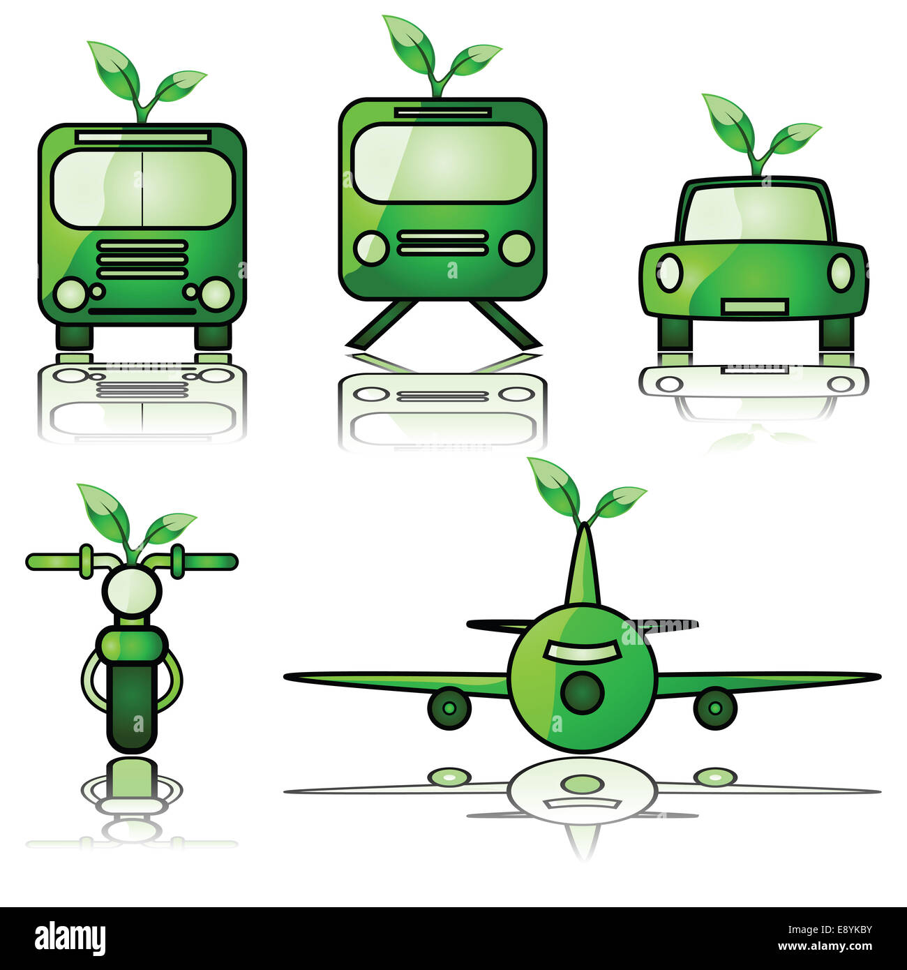 Green transportation Stock Photo