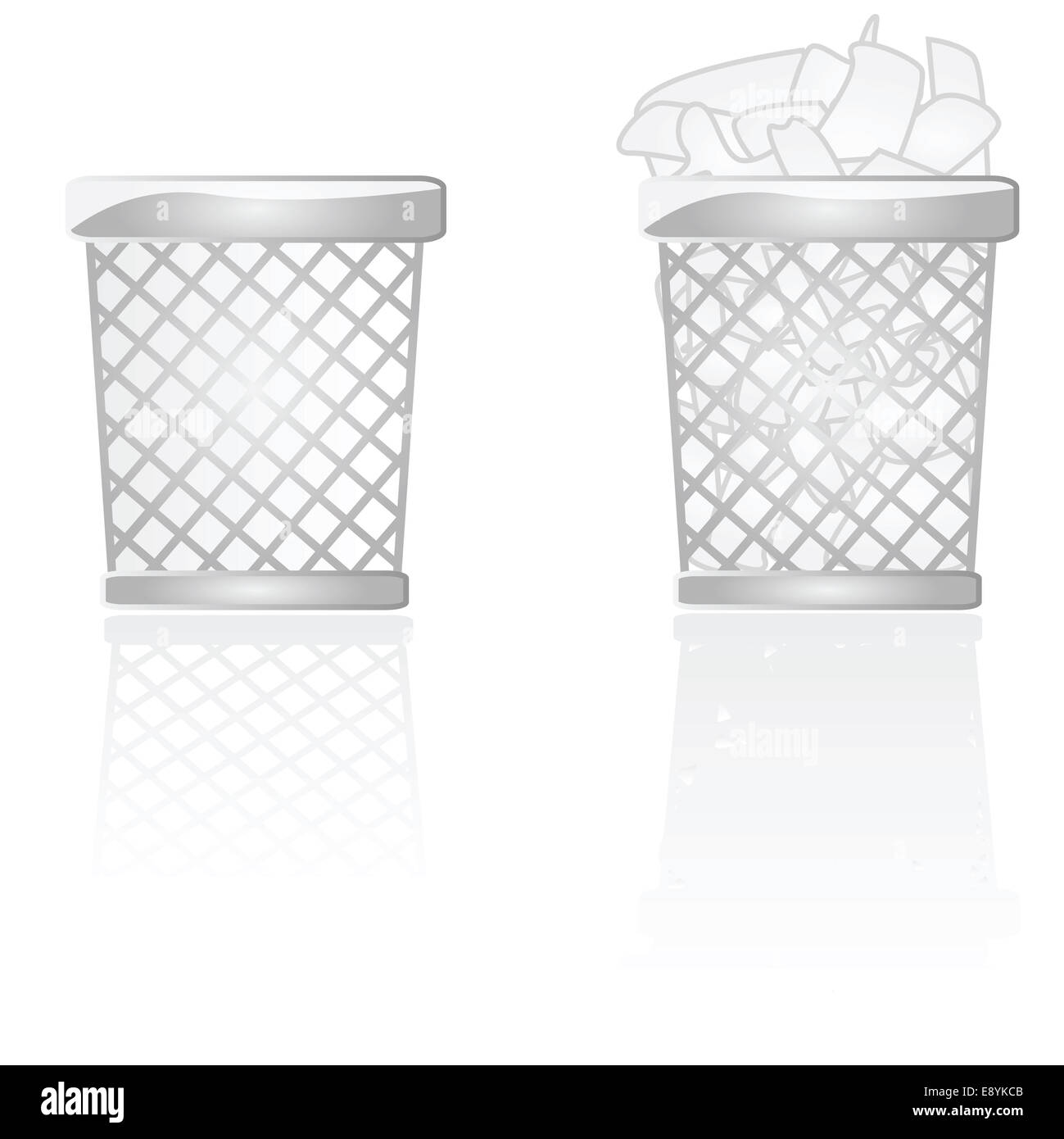 Garbage cans Stock Photo