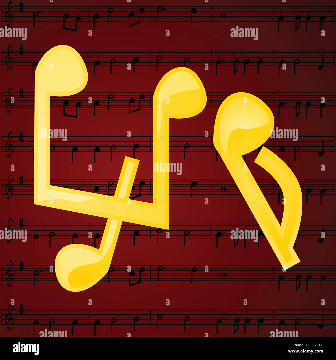 Musical notes Stock Photo Alamy