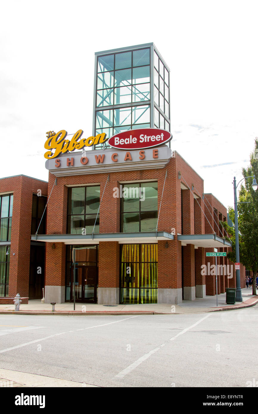 Gibson Guitar factory showcase located on Beale Street in Memphis TN Stock Photo Alamy