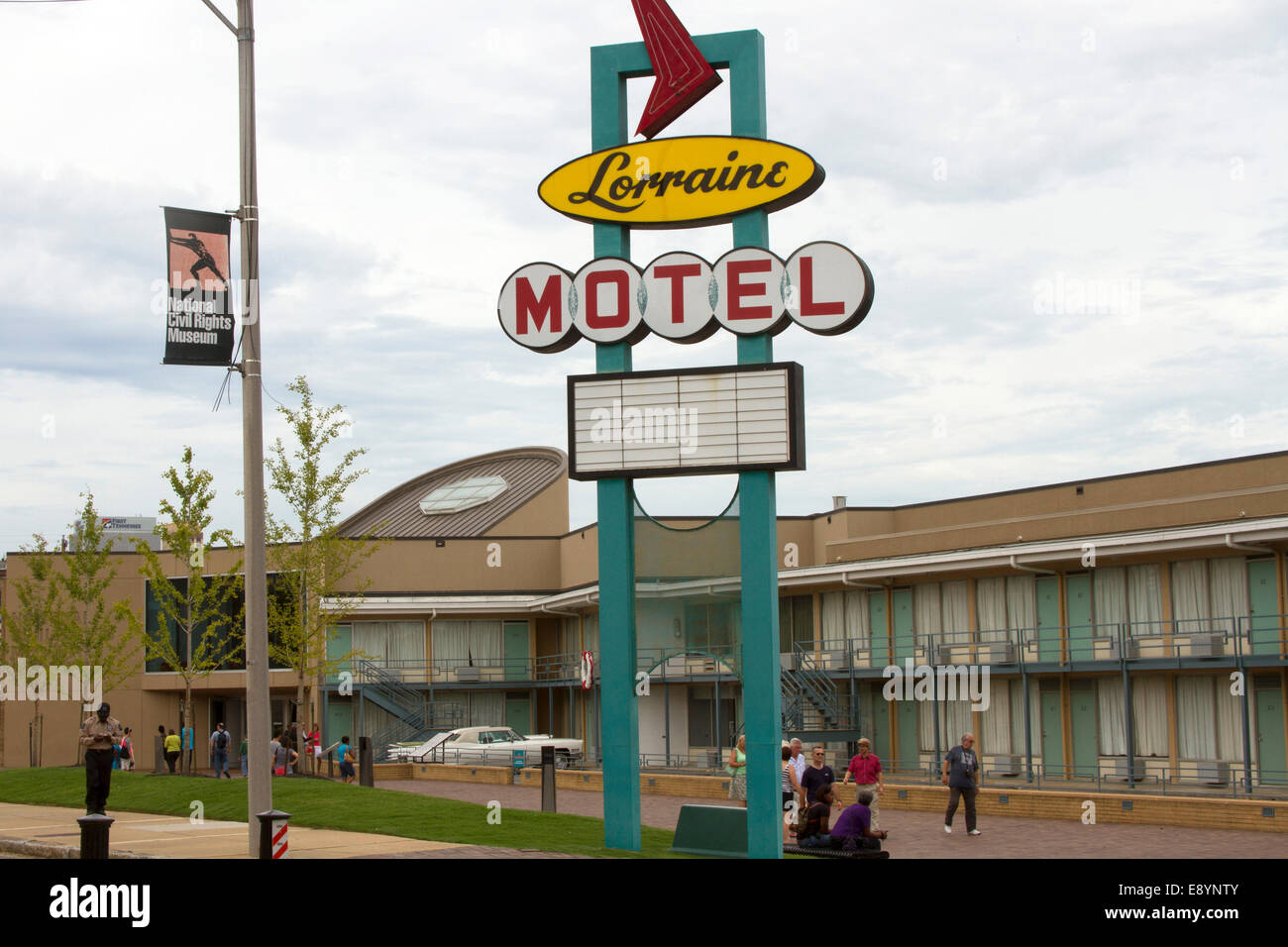 National Civil Rights Museum located in the old Lorraine Motel, site of the Martin Luther King, Jr assassination, in Memphis TN Stock Photo