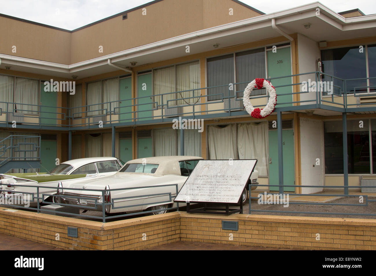National Civil Rights Museum located in the old Lorraine Motel, site of the Martin Luther King, Jr assassination, in Memphis TN Stock Photo