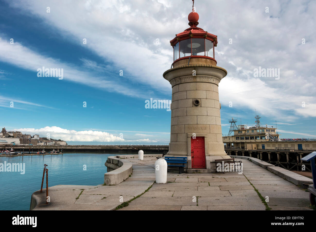 Ramsgate harbour lighthouse Stock Photo Alamy