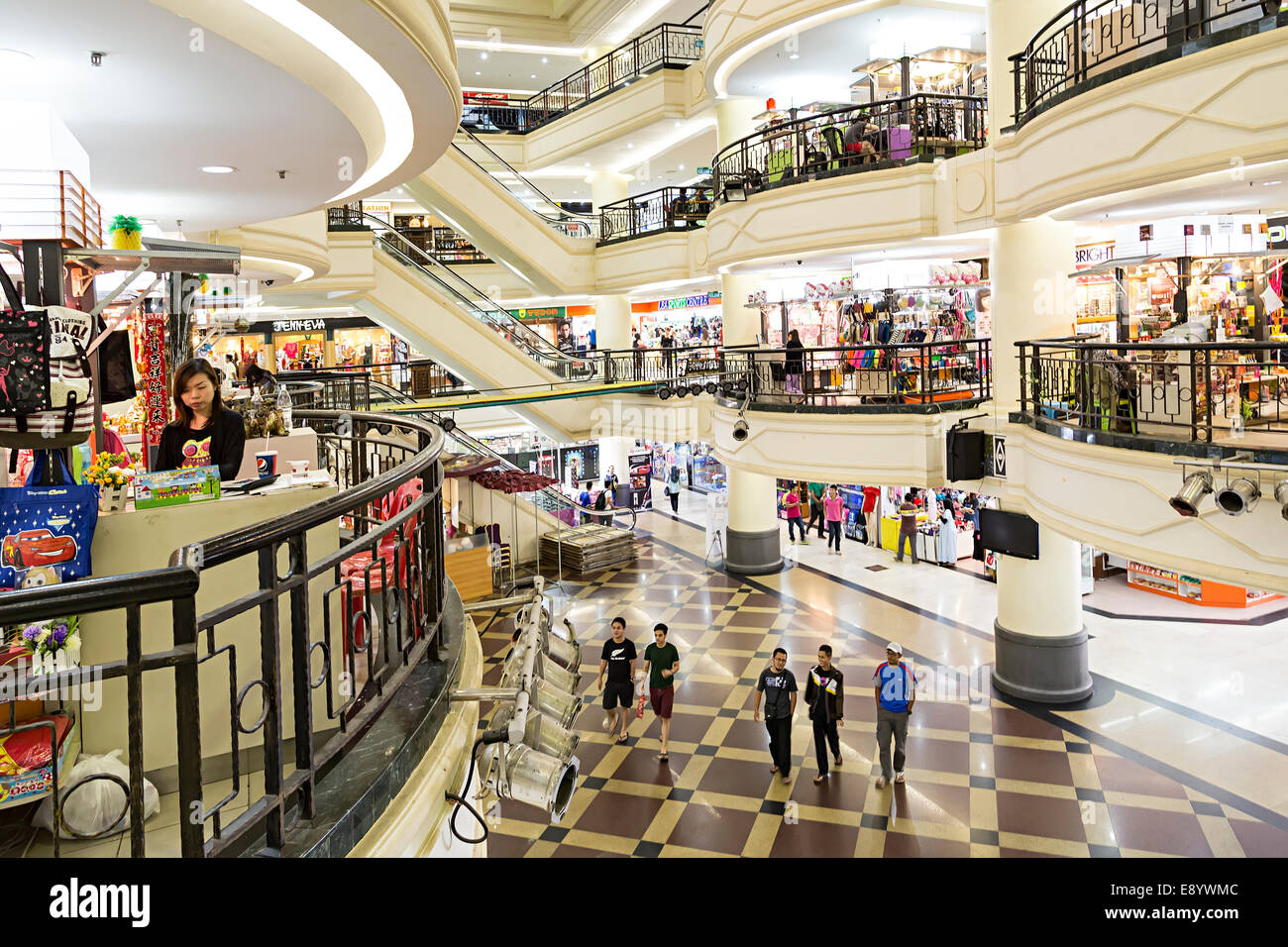 Shopping centre, Miri, Malaysia Stock Photo