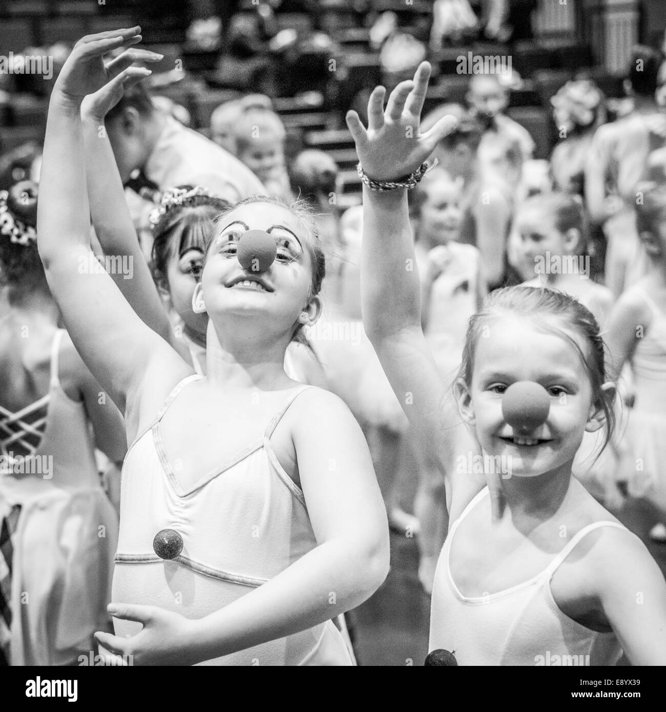 Ballet Dancers, Children's festival, Harpa, Reykjavik, Iceland Stock Photo