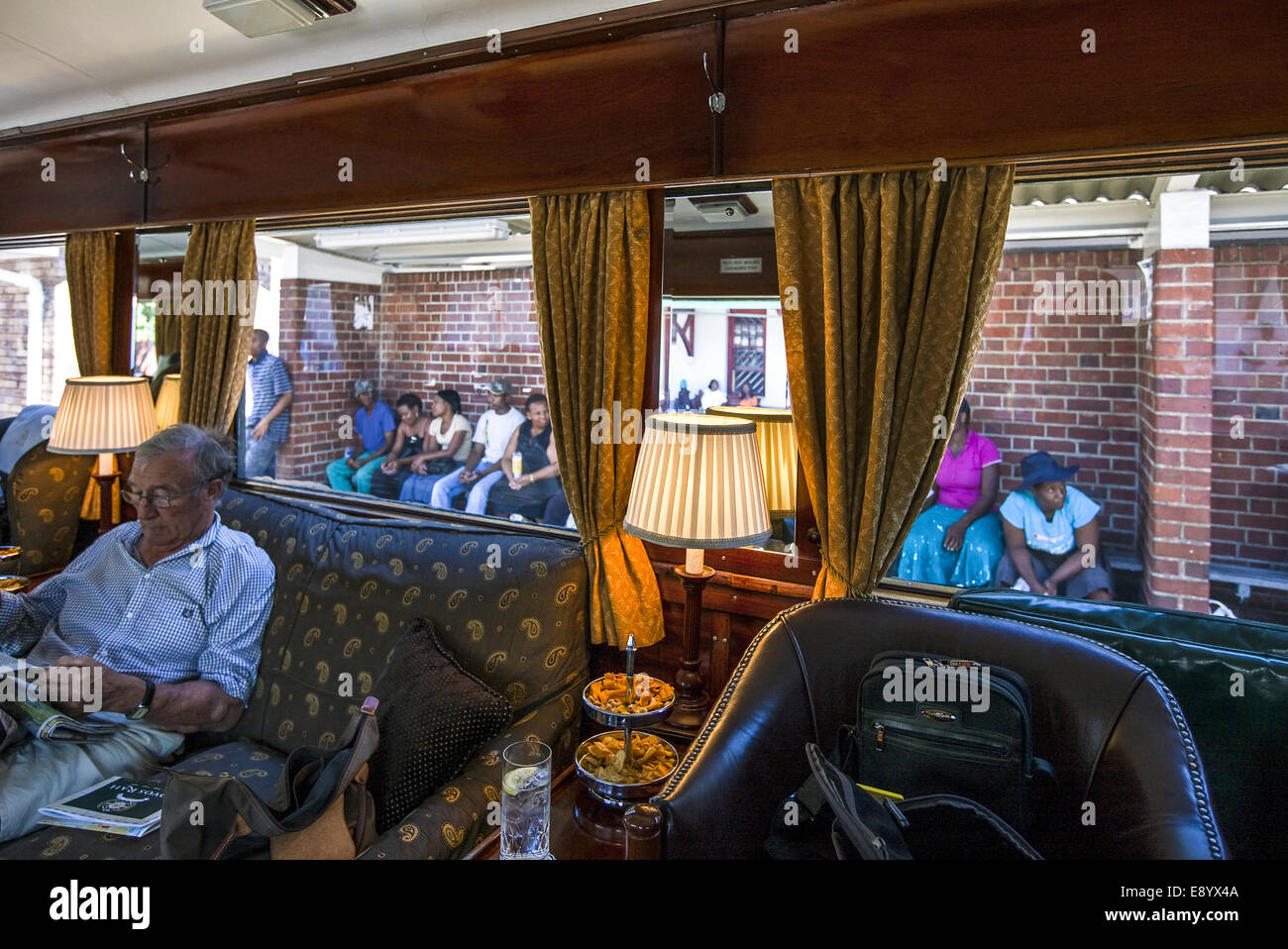 South Africa, the Rovos Rail luxury train in the Huguenot station Stock