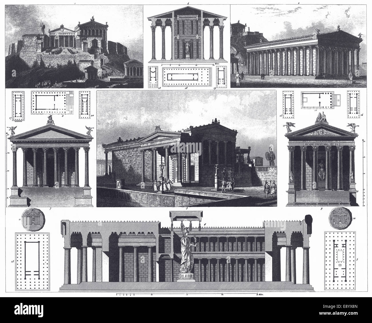 Greek architecture illustration hires stock photography and images Alamy