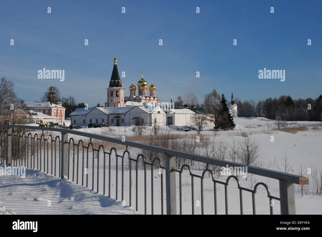 The Valdai Iveron monastery, Russia Stock Photo