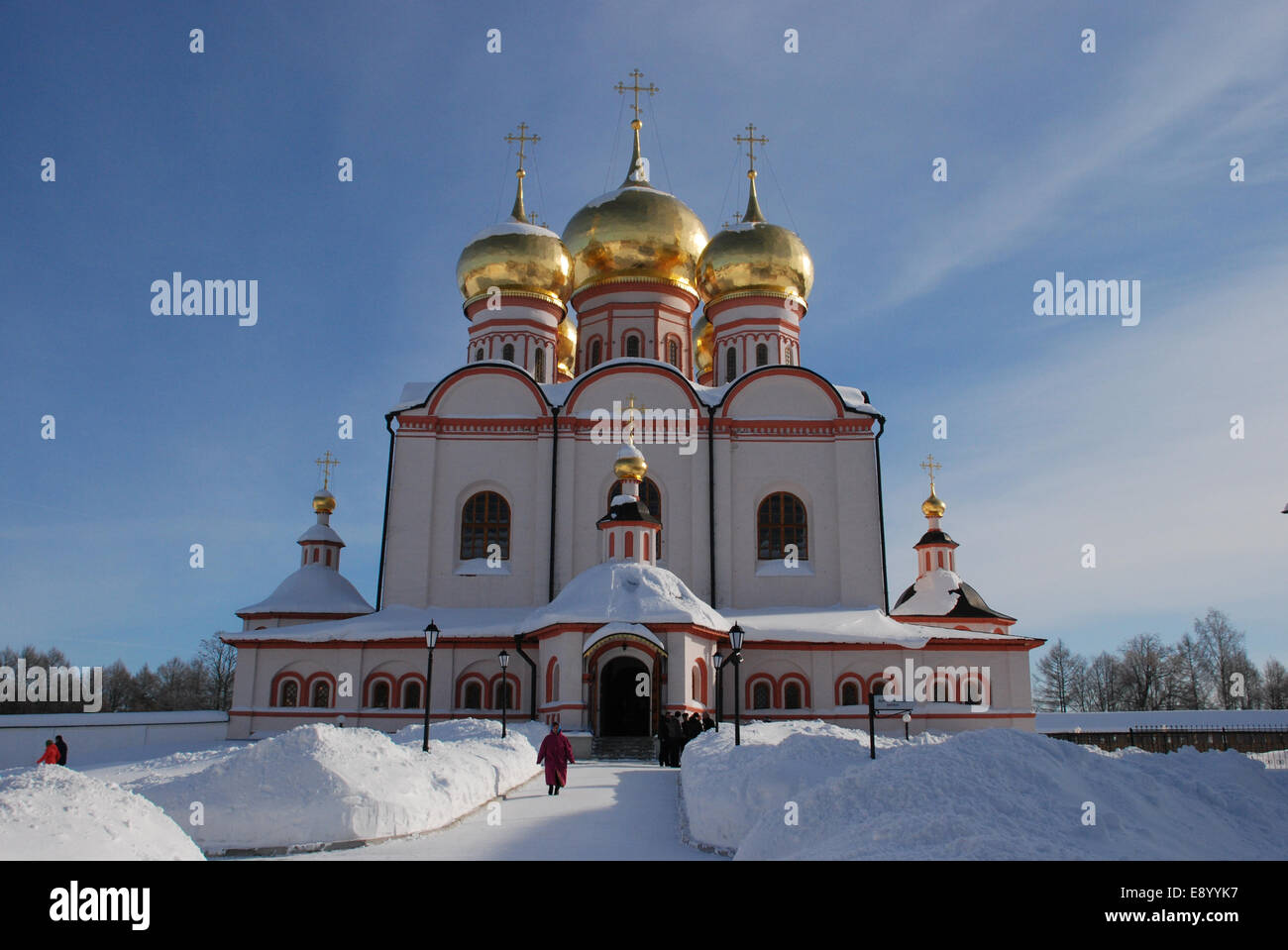 The Valdai Iveron monastery, Russia Stock Photo