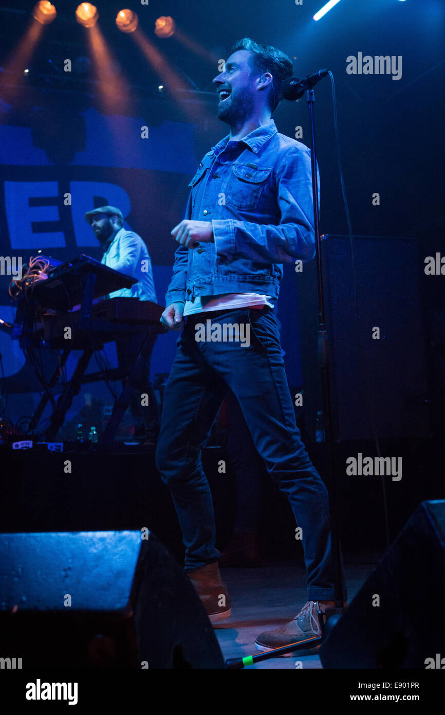 Milan Italy. 15th October 2014. The British indie-rock band KAISER CHIEFS performs at Magazzini Generali DURING THE 'Education Education Education & War Tour 2014' Credit:  Rodolfo Sassano/Alamy Live News Stock Photo
