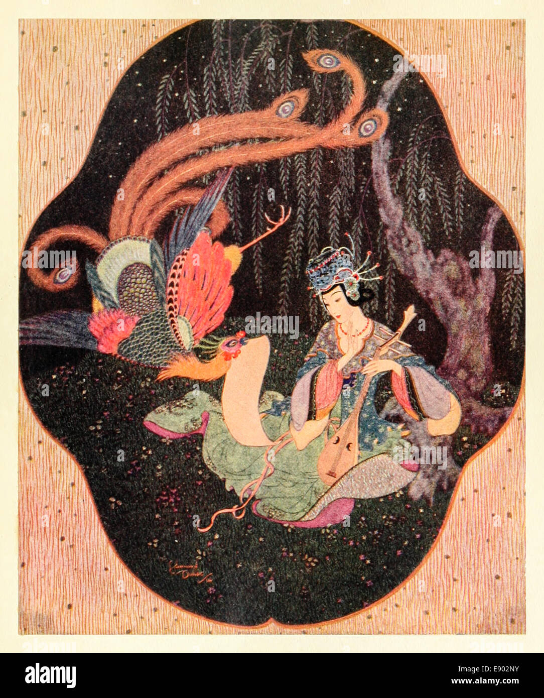 Edmund dulac 1882 1953 illustration description Cut Out Stock Images