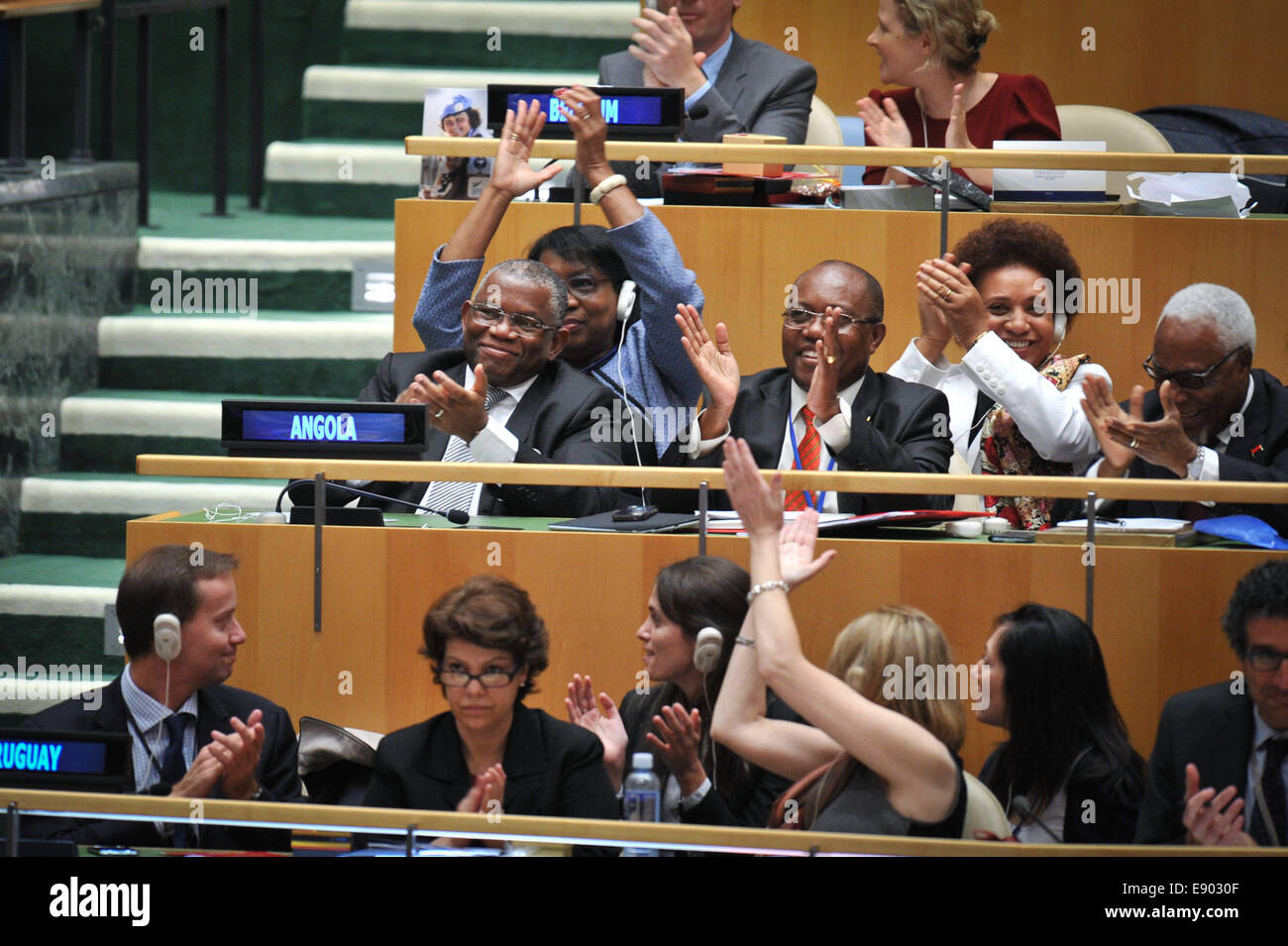 New York, UN headquarters in New York. 16th Oct, 2014. Angolan Foreign