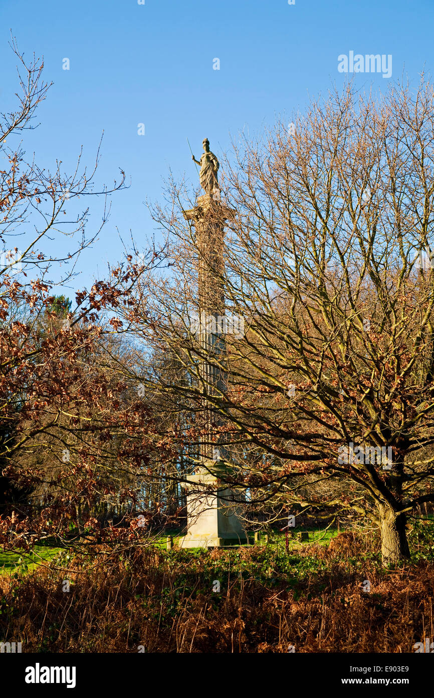 The Duke of Argyll monument in the grounds of Wentworth Castle South Yorkshire UK Stock Photo