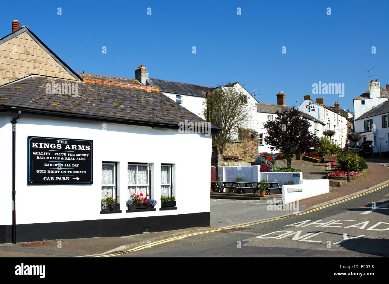 The historic town of Stratton in North Cornwall, England, UK Stock