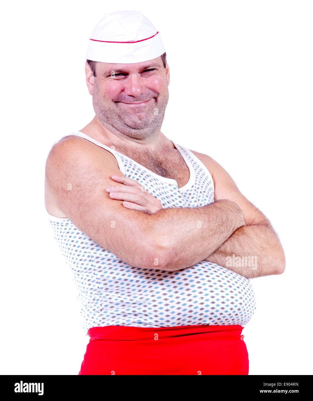 Man in hotsell white vest