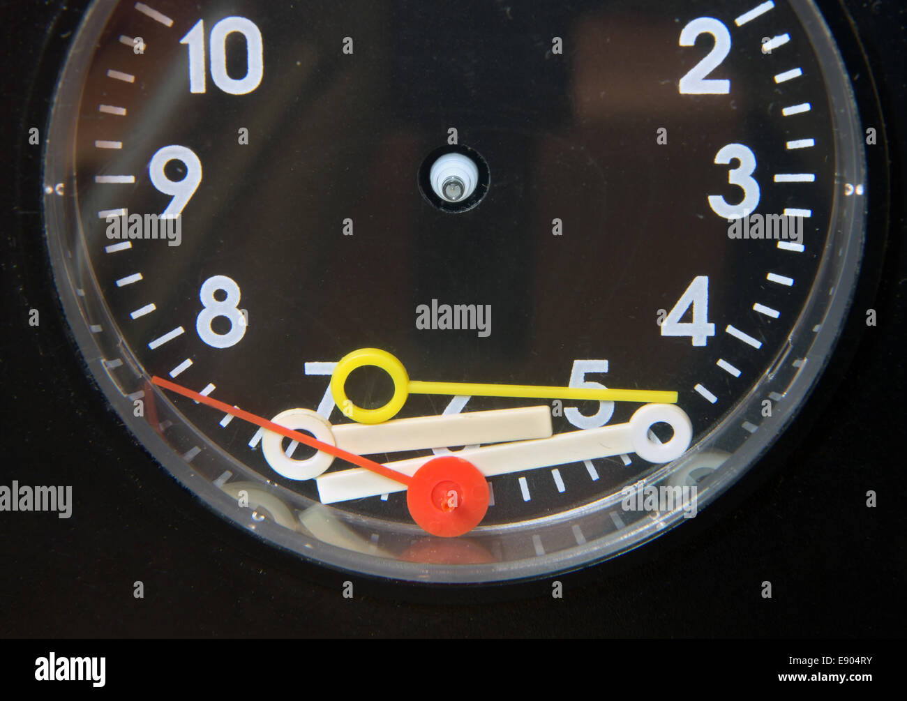 indicators of hours lying on the clock face Stock Photo - Alamy