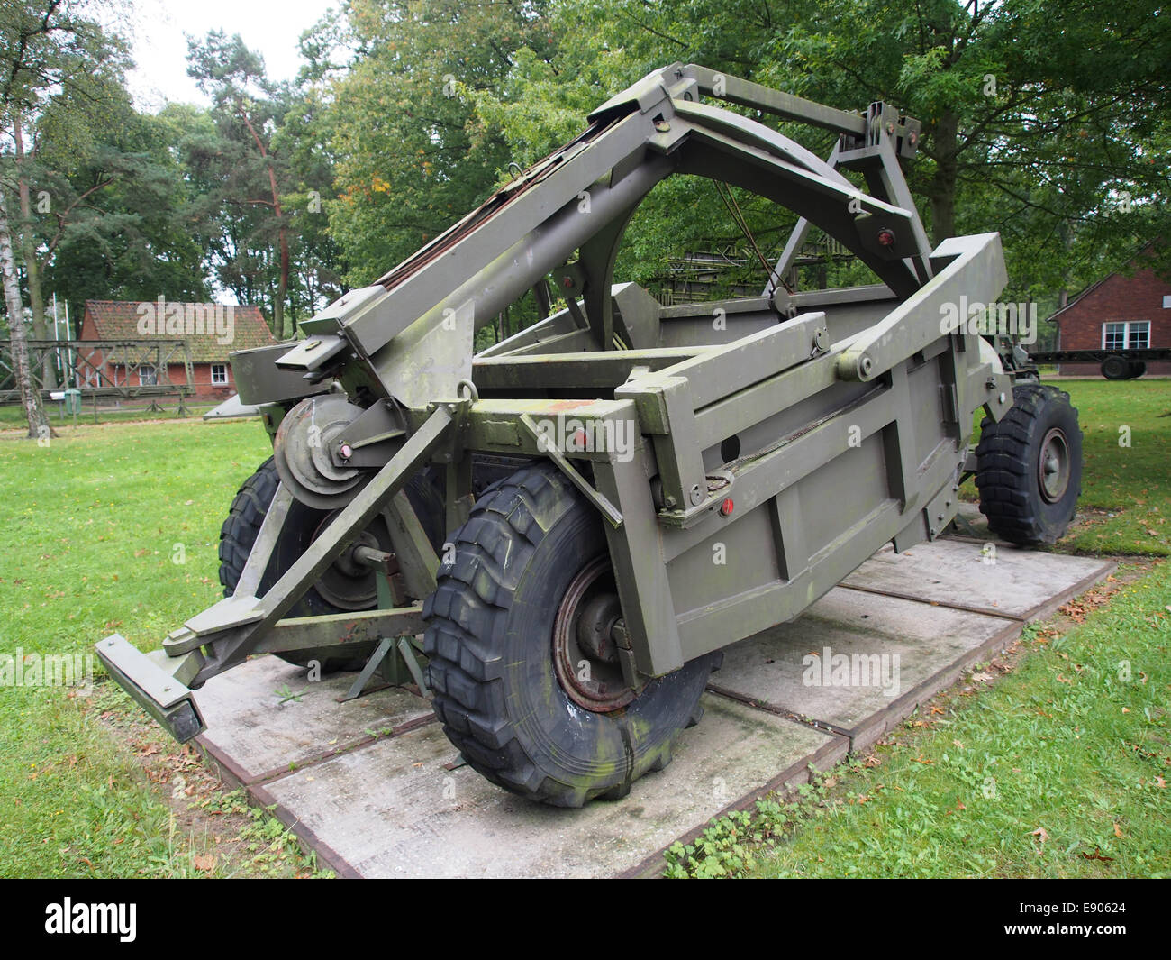 LeTourneau-Westinghouse Compagny Scraper trailer, Geniemuseum Vught, photo 3 Stock Photo