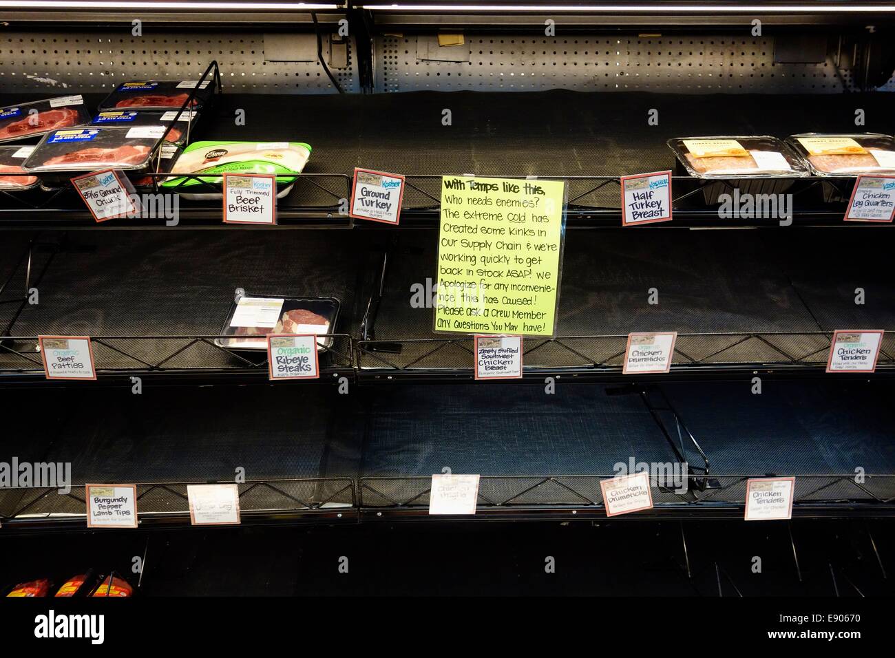 Empty grocery store shelves hires stock photography and images Alamy