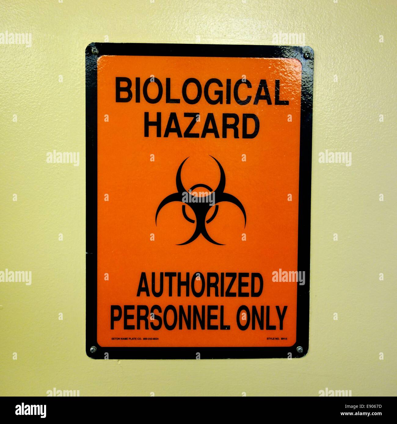 biological hazard sign stock